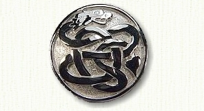 Solid Celtic Dragon Pin SS08045